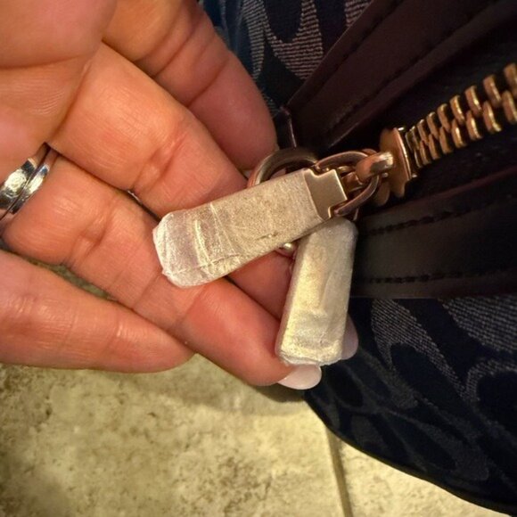 Coach Rowan large tote bag, classic denim canvas, item number CY699, brand new, - Picture 4 of 8